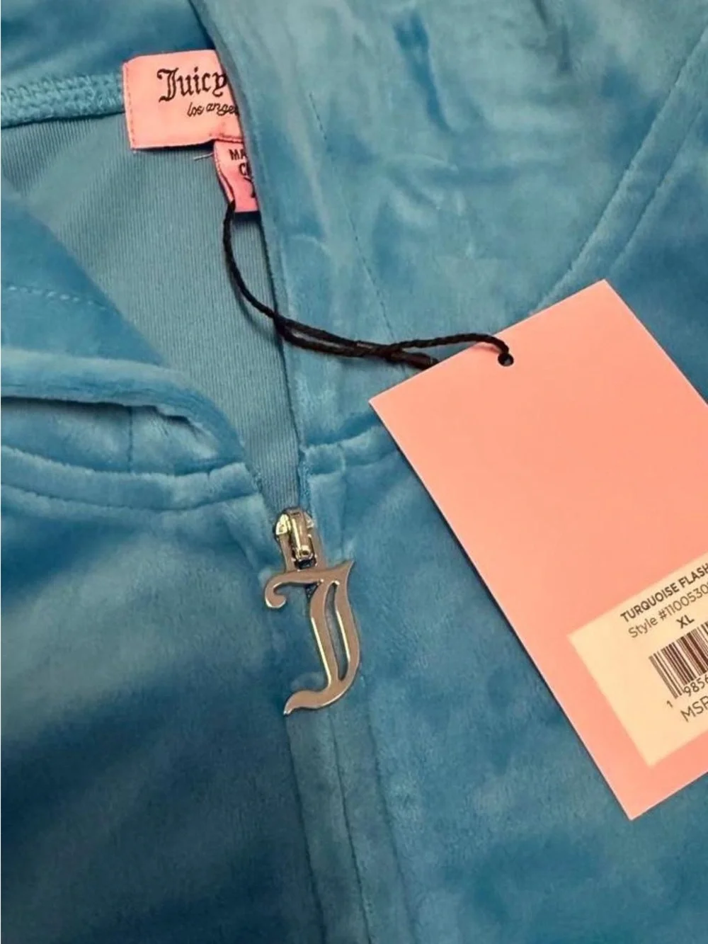 Juicy Couture Teal Velour OG Bling Bling Tracksuit